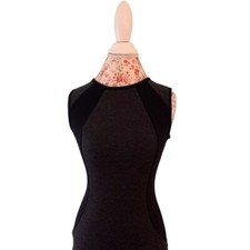 Michael Kors Black And Gray Dress 4 Logo Zipper Sheath Elegant Sexy Classic