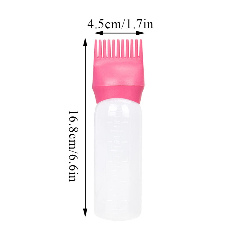 Dyeing Plastic Bottle Oil Comb 120ml Hair Tools Hair Dye Brush Color Dispensing - Image 3 of 4