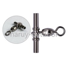 50/100pcs 3 Way Cross-line Fishing Sleeve Crane Swivel Crimp Swivels 1.2-3.1mm