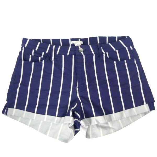 Pantalones cortos a rayas de mezcla de algodón H&M para Mujeres