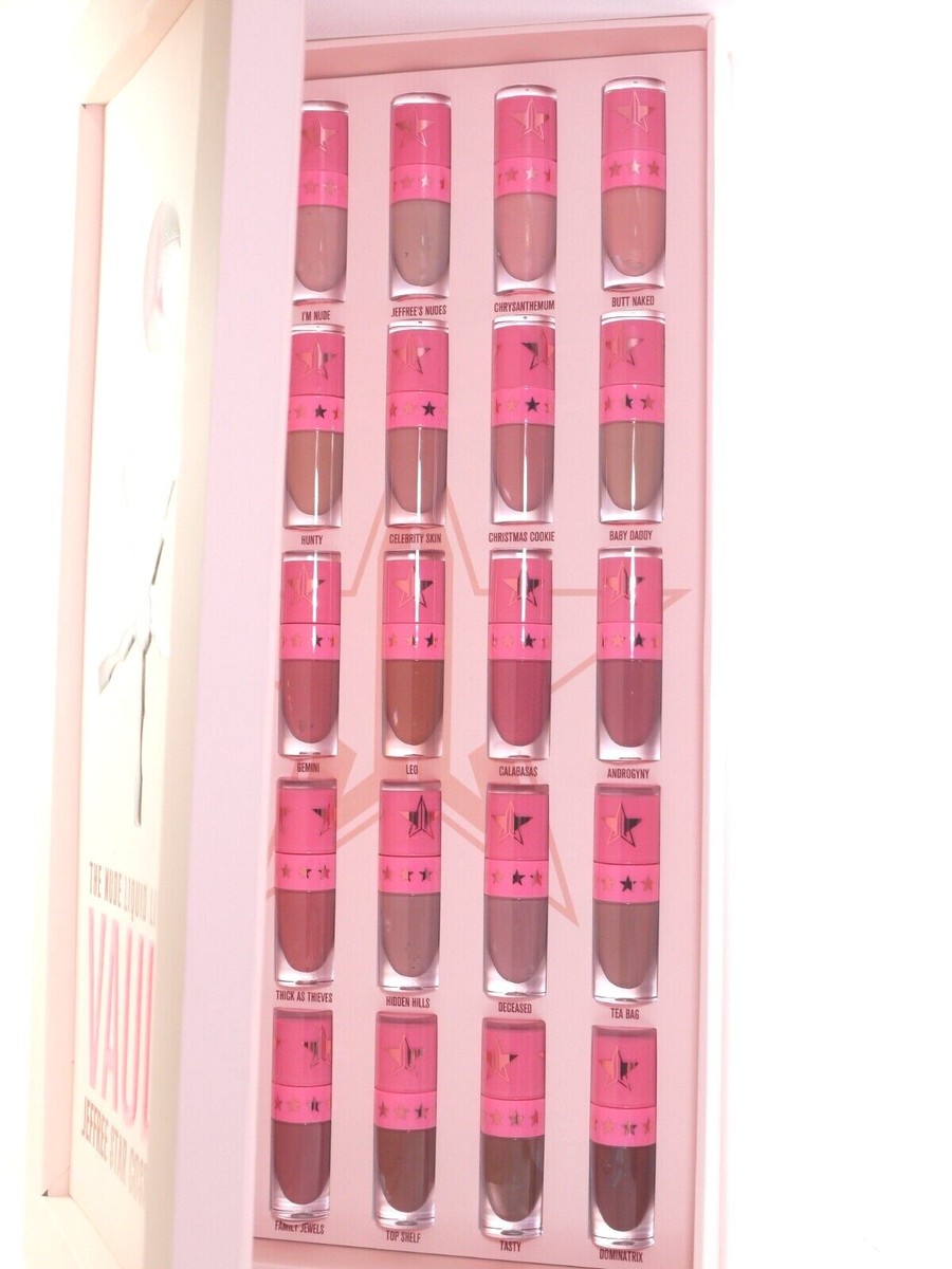 JEFFREE STAR NUDE MINI LIQUID LIPSTICK VAULT 25 SHADES PINKS