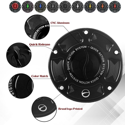 Aluminum CNC Keyless Fuel Gas Tank Cap Cover Fit For Aprilia TUONO V4