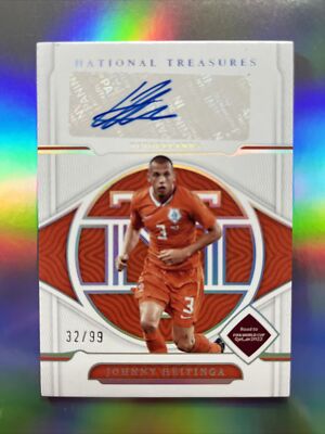 2022 National Treasures World Cup JOHNNY HEITINGA Autograph SSP 32/99     