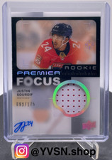 2023-24 Upper Deck Premier Focus Rookies /175 #PFR-JS Justin Sourdif *see descr*