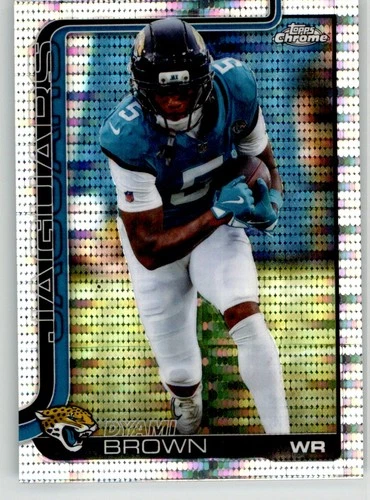 Dyami Brown 2025 Topps Chrome Pulsar Refractor 136 Jacksonville Jaguars