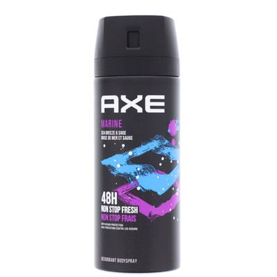 3 x Axe Deodorant Bodyspray Marine 48H Non Stopp Frische je 150ml