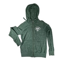 Nike NFL NY Jets hoodie sweater Men's size Medium green full-zip