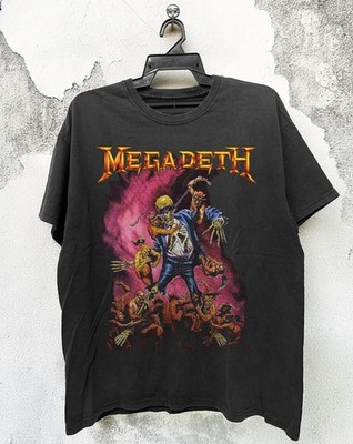 Megadeth Vic Goes To Hell 1991 Vintage Thrash Metal Band Graphic T-Shirt