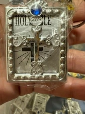 Miniature Mini Holy Bible Keychain Key Ring Chain Tiny Pocket Size NEW