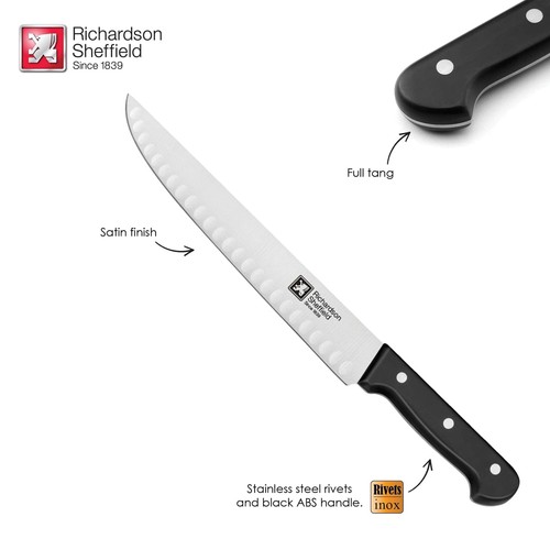 Richardson Sheffield Universal 10-Inch Butcher Knife with Notches - Picture 4 of 6