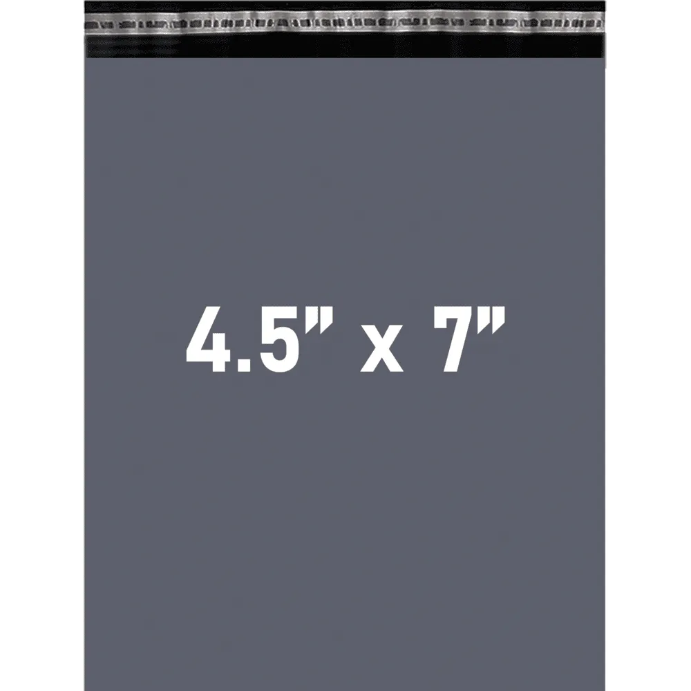 Grey Mailing Bags Strong Poly Postal Postage 7x5inch 18x13cm - Grey Pack of 100
