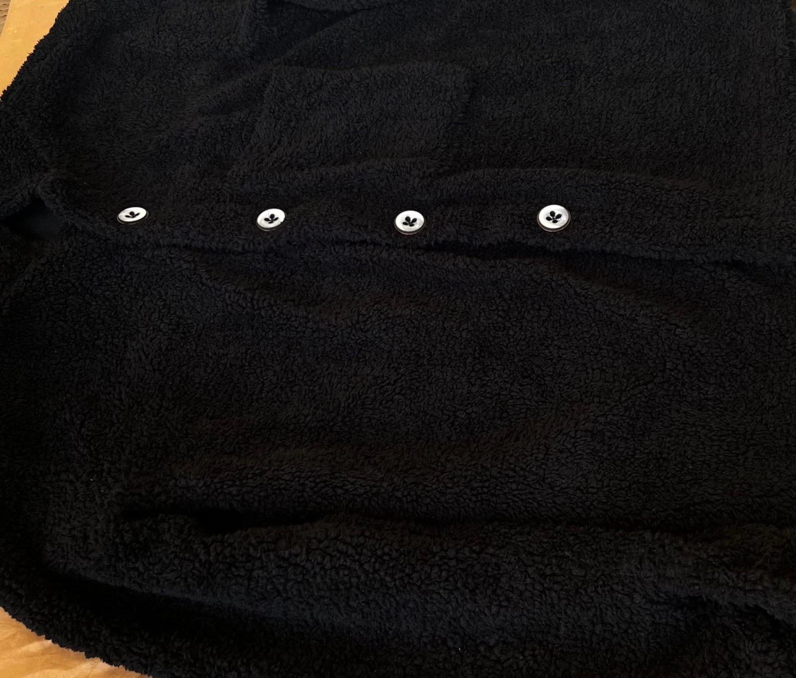 Mens Large Fleece Button Front black Shirt long sleeve
Opens in a new window or tab