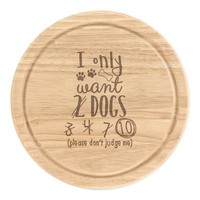 I Nur Want 2 Hunde Rund Zerkleinern KäSebrett Lustig Welpe