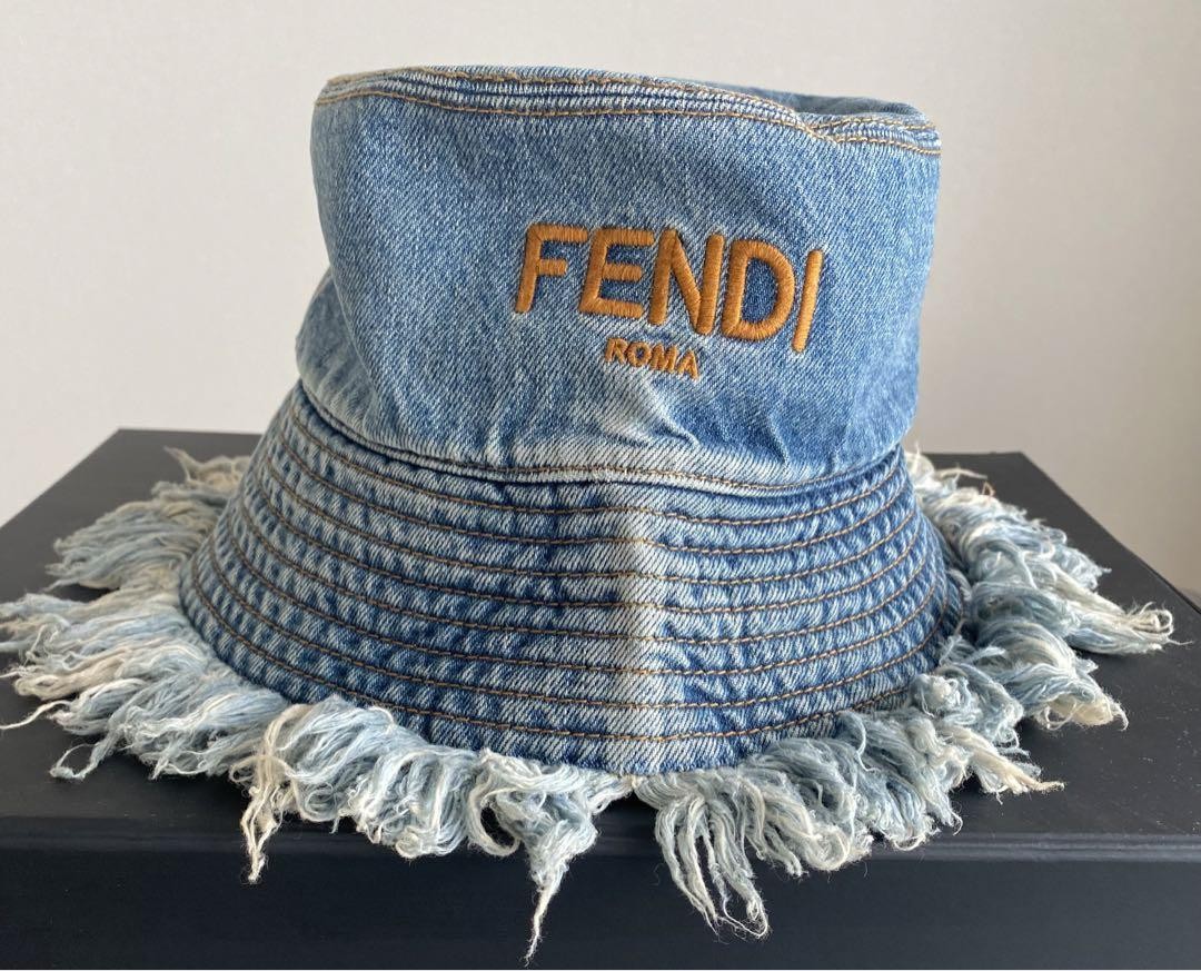 新品　FENDI バゲットハット　デニム　Mサイズ 楽天市場】FENDI フェンディ Denim Backet Hat バケットハット