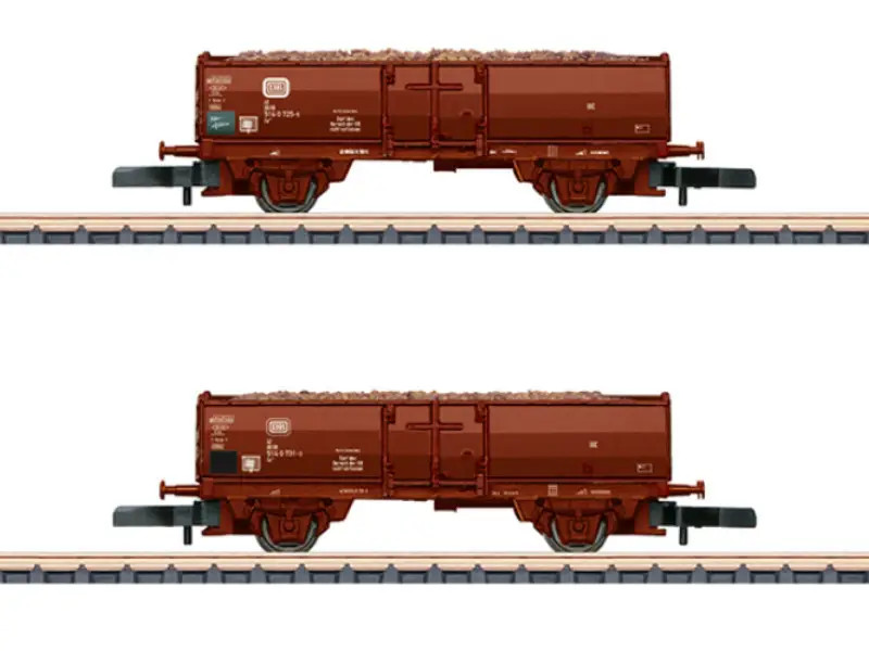 Wagons de marchandises DB époque IV Marklin Z pour décor de campagne miniature