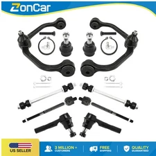 10pc for 1998-2011 Ford Ranger 2WD Front Control Arm Ball Joint Tie Rod End Kit