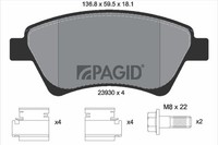 Bremsbelagsatz Scheibenbremse Pagid T1373N FüR Renault Megane 2 KM0 BM0 ScÉNic