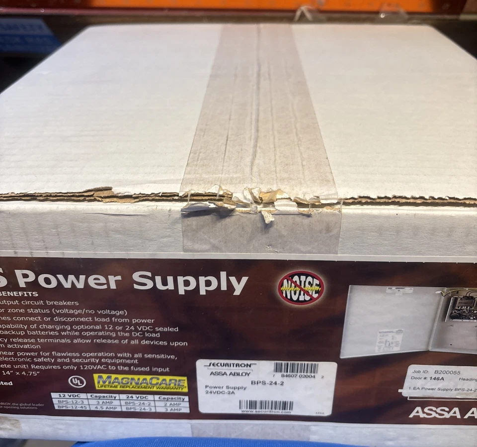 Assa Abloy BPS-24-2 Linear Power Supply 24VDC-2A, for Alarm Or Battery Backup - Image 4 of 4
