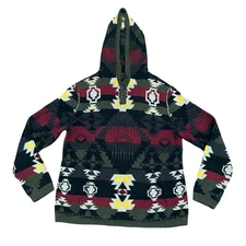 American Eagle Southwestern Aztec Print Hooded Sweater Sz M Country Barn Farm