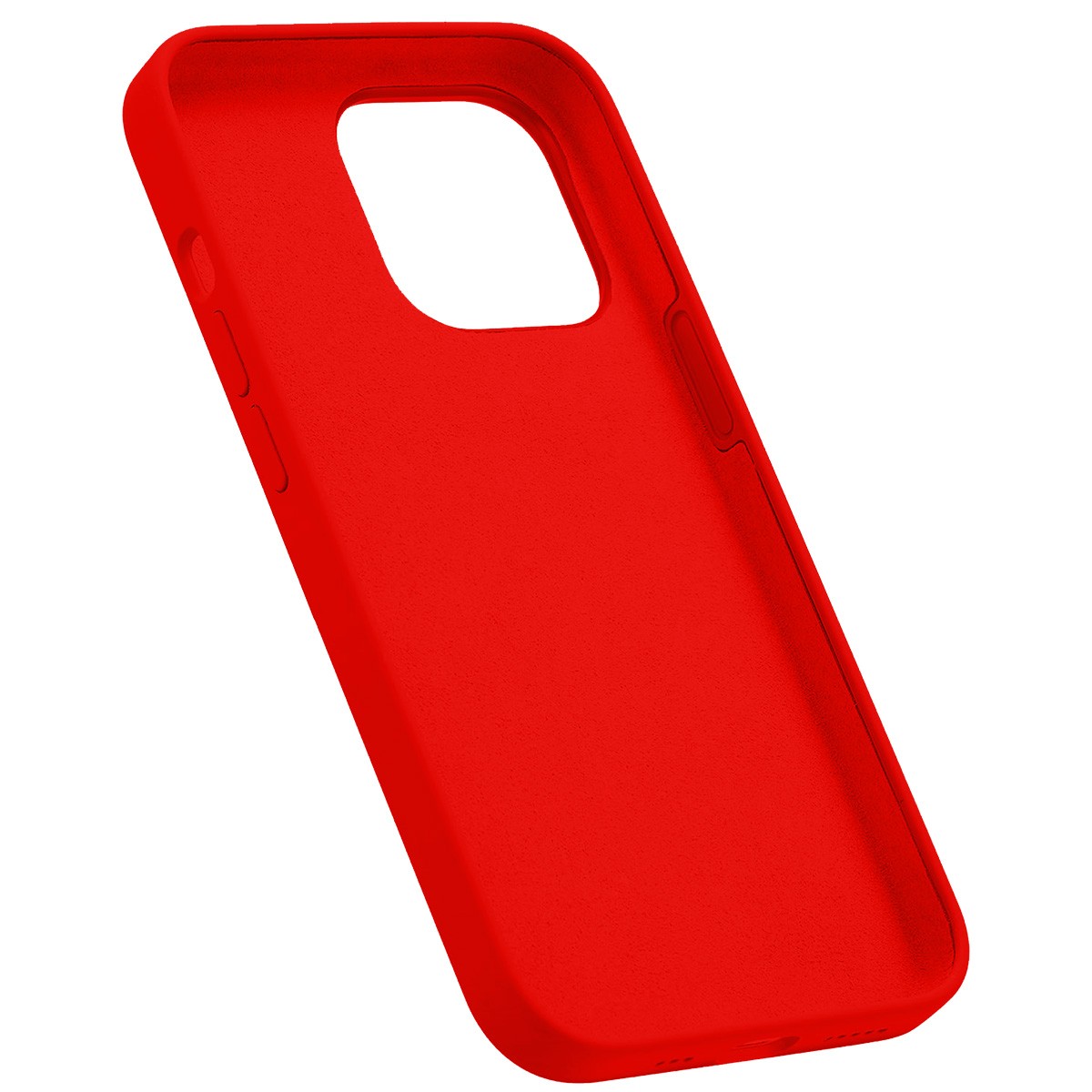 Coque silicone rouge iPhone 13 Pro Max Jaym anti-rayure avec microfibre - 2