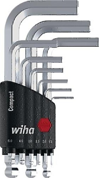 Wiha Winkelschraubendrehersatz 369 KH9 9-Tlg.Compact-Halter Sw 1,5-10Mm 40410-image