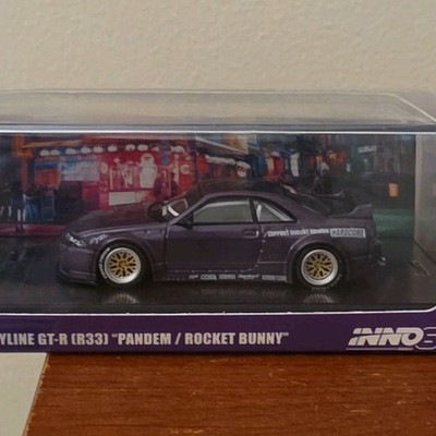 INNO64 Nissan Skyline GT-R (R33) Pandem Rocket Bunny Purple 1:64 w/ Case