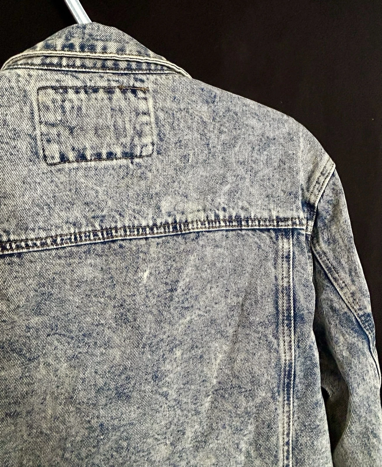 Forever 21 men’s  Blue Denim Jacket Lace-Up Sides Button Front Pockets  image 9