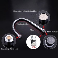 Rubinetto Girevole 360 Gradi per Lavello Cucina Acciaio Inox Manico Singolo