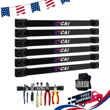 6PC Super magnet Tool Holder Wrench screwdriver Organizer Storage Adjustable