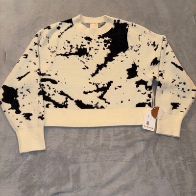 Kerisma Carrara Sweater Boho Cowboy Animal Womens SM NWT Angora Viscose $95 Soft