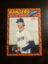 2026 Topps Heritage Jacob deGrom Heritage Orange Chrome /77