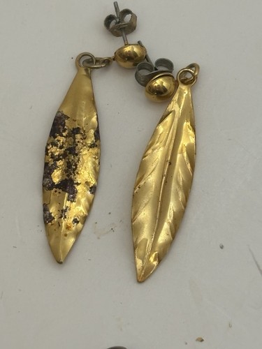 Vintage Earrings Mother’s Estate Costume Jewelry Lot Of 3 Dangle See Desc - Imagen 8 de 9