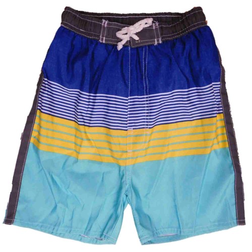 Boys Multicolor Striped Swim Trunks Board Shorts 5-6 - 第 1/1 張圖片