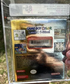 VGA 85+ Nintendo Game Boy Color Pokemon Gold Silver Limited Gameboy Not Wata PSA