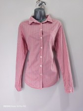 Ladies Fat Face Red White Gingham Blouse Festival Western Folk Size 14 20" P2P