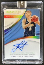 2017-18 Immaculate Nikola Jokic Moments Auto Autograph 2024 Black Box #1/1
