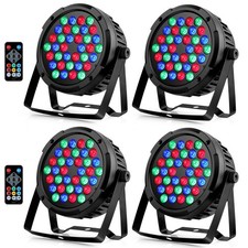 36LEDs RGB Stage Par Lights - 36W Sound Activated Multi Modes - Remote DMX Co...