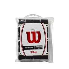 WILSON Pro Tennis Overgrip - 12 Pack, Black