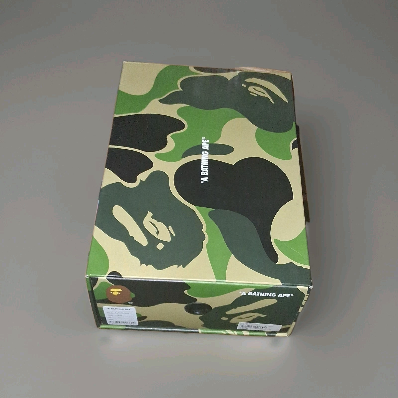 A Bathing Ape Bapesta Blue Camouflage 1170191005 White Leather Men's Sneaker thumbnail 5