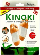 Kinoki Premium Natural Foot Patches - 10 Adhesive Pads for Foot Pain Relief Free