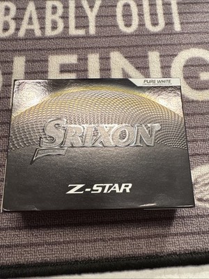 SRIXON Performance Pure White Z-STAR GOLF BALL SET of 12-FACTORY SEALED NEW BOX!