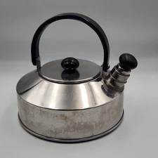 Copco Denmark Stainless Steel Tea Kettle with Lid & Whistle 8 Inch Base