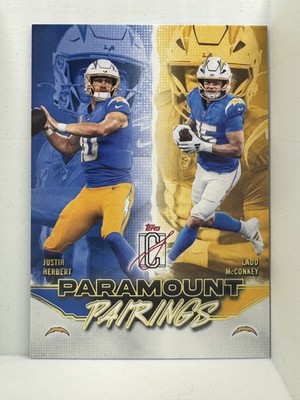 2025 Topps Signature Class #PP-10 McConkey / Herbert Paramount Pairings