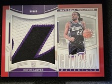 2024-25 Panini National Treasures Devin Carter RC Colossal Materials Patch 7 /8