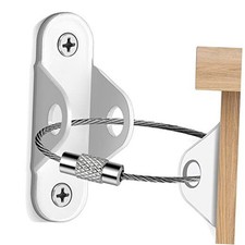 Furniture Anchors 10 Packs Anti Tip Furniture Anchors for Baby White