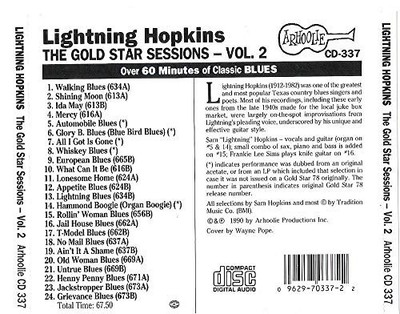 The Gold Star Sessions  Vol 2 - GOOD