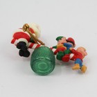 Vintage Avon Santa's See-Saw Christmas Ornament Santa with Elves — photo 3