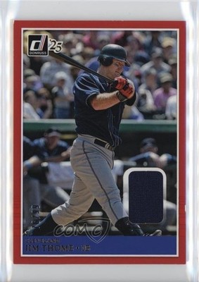 2025 Panini Donruss Retro 1985 Materials Red /99 Jim Thome #MAT-JT HOF 3wu