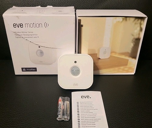 Eve Motion (matter) - Smart Wireless Motion Sensor With Light, IPX3 Water NewOBx - Picture 11 of 11