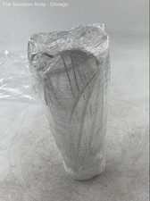 Clear Crystal Glass Tabletop Home Decorative Scalloped Edge Flower Vase